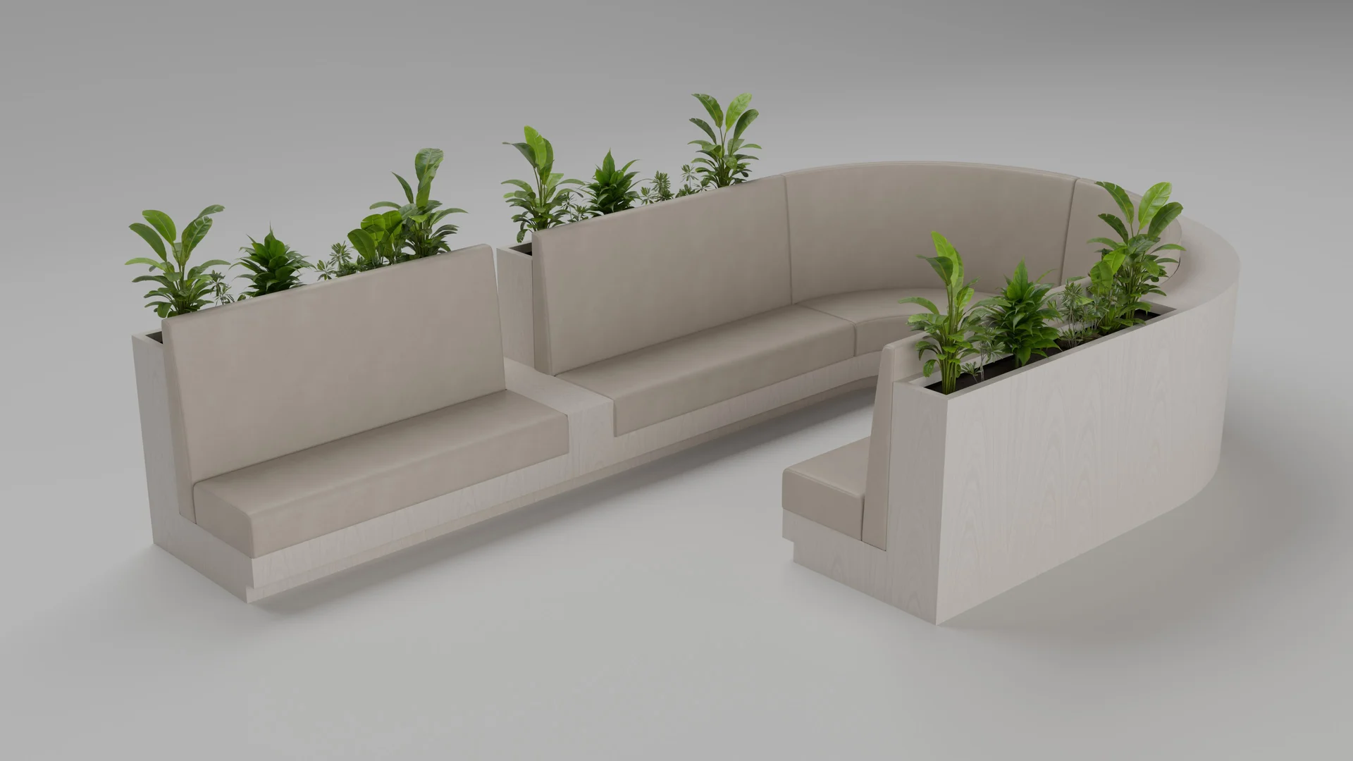 Commercial banquette seating from the BQA10 109 collection by Cria Furniture